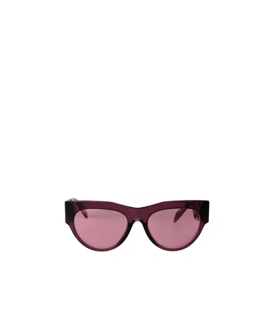 Versace Eyewear Round Frame Sunglasses In Pink