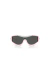 Versace Eyewear Shield-frame Sunglasses In Black