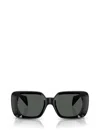 Versace Medusa Square Plastic Sunglasses In Black