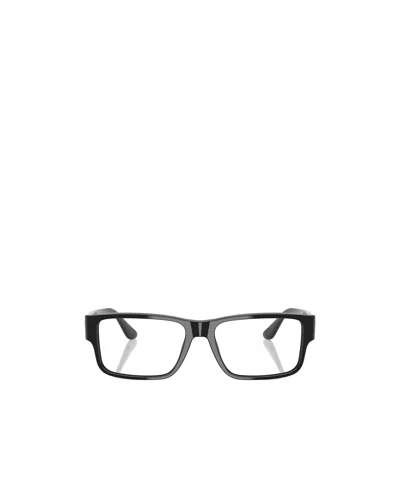 Versace Eyewear Square Frame Glasses In Black