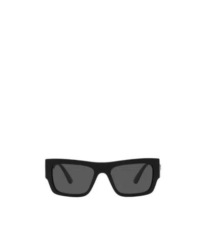 Versace Eyewear Square Frame Sunglasses In Black