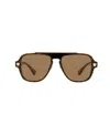 Versace Eyewear Square Frame Sunglasses In Brown