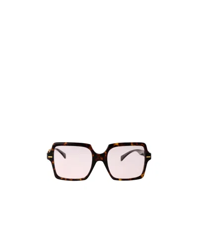 Versace Eyewear Square Frame Sunglasses In Pink