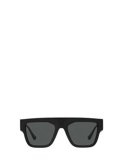 Versace Eyewear Rectangular Frame Sunglasses In Black