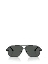 Versace 63mm Pilot Sunglasses In Black