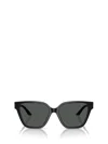 Versace Geometric Frame Sunglasses In Black