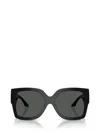 Versace Eyewear Butterfly Frame Sunglasses In Black
