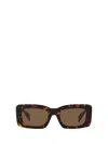 Versace Eyewear Rectangular Frame Sunglasses In Brown
