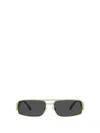 Versace Eyewear Rectangular Frame Sunglasses In Gold