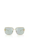 Versace Ve2282 Square Metal Sunglasses In Gold