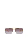 Versace Pink Gradient Flash Mirror Rectangular Ladies Sunglasses Ve2245 100258 60 In Brown