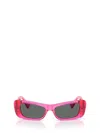 Versace Fuchsia Injectate Sunglasses In Pink