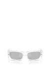 Versace 0ve4482 Lens Logo Rectangular Frame Sunglasses In White