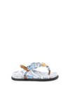 Versace Underwater Barocco La Medusa Sandals In Multi
