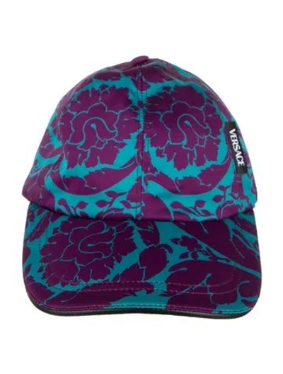 Pre-owned Versace Fabric Baseball Cap In Blue