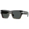 Versace 55mm Plaque Rectangular Sunglasses