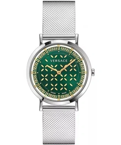Pre-owned Versace Watch Women In Green