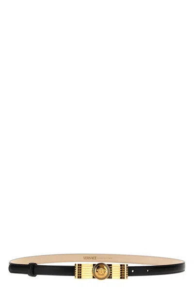 Versace Black Medusa Buckle Belt