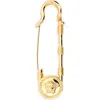 Versace First Line Versace Medusa Safety Pin Brooch In Gold