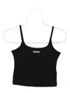 Versace Fitted Black Crop Top In Black