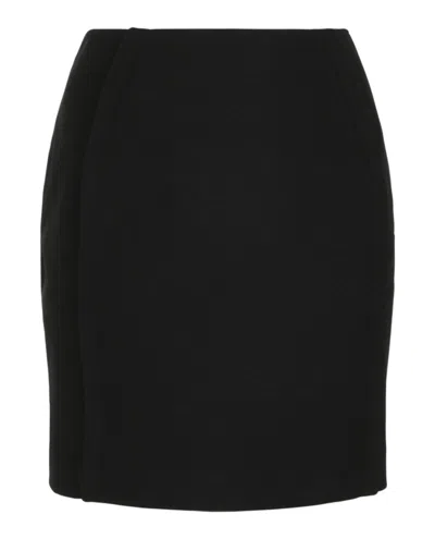 Versace Fitted Black Mini Skirt