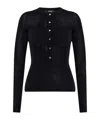 Versace Button-embellished Wool Sweater In Black