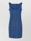 Versace Cotton Denim Midi Dress