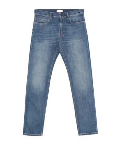 Versace Five-pocket Jeans In Blue