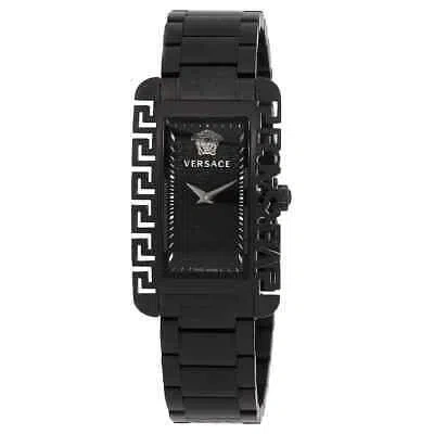 Pre-owned Versace Flair Gent Quartz Black Dial Unisex Watch Ve7d00423