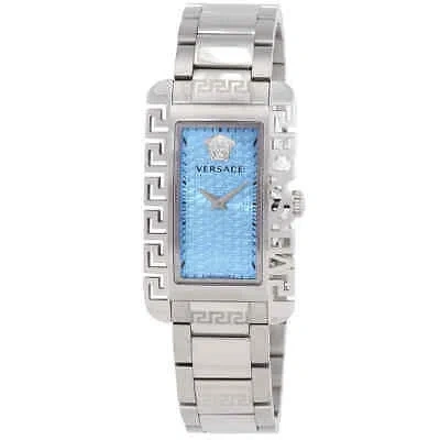 Pre-owned Versace Flair Gent Quartz Blue Dial Unisex Watch Ve7d00223