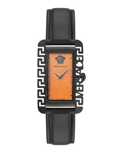 Versace Flair Leather Watch In Multi