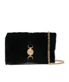 Versace Structured Black Bag With Subtle Hardware Accents In Black