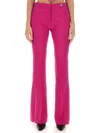 Versace Casual Trousers With Back Pocket And Belt Loops In Purple