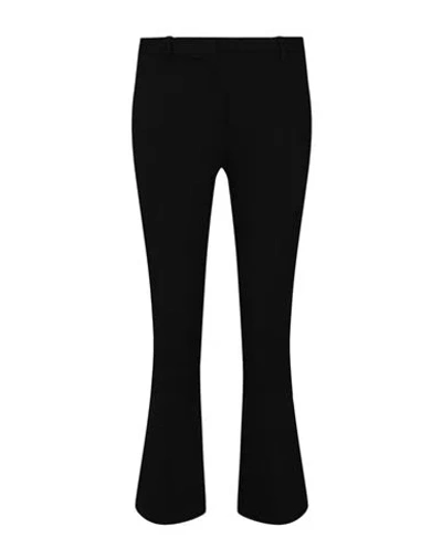 Versace Flared Hem Trousers Woman Pants Black Size 8 Wool, Elastane
