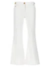 Versace Medusa Flared Jeans In White