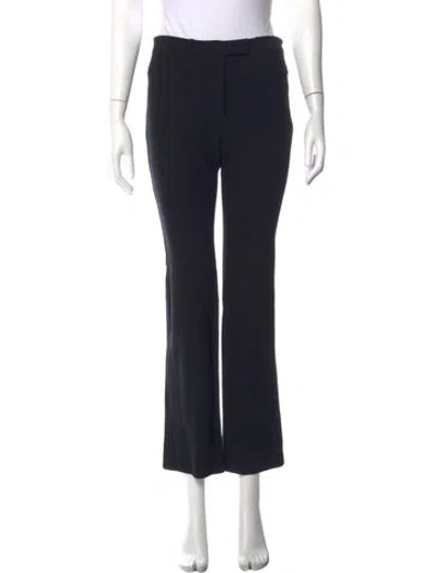 Pre-owned Versace Flared Pants In Black