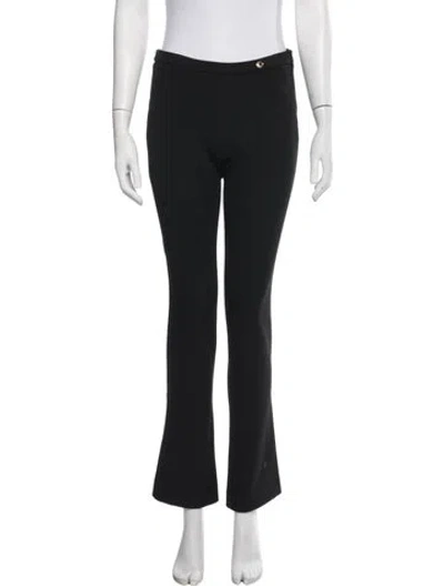 Pre-owned Versace Flared Pants In Black