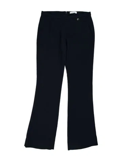 Pre-owned Versace Flared Pants In Blue