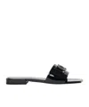 Versace Flat Bottom Metal Logo Sandals