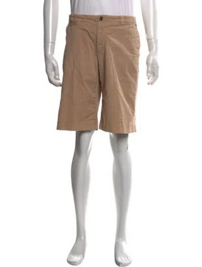 Pre-owned Versace Flat Front Shorts In Neutral