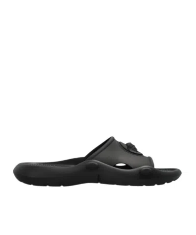VERSACE VERSACE OPEN-TOE SLIP-ON SANDALS