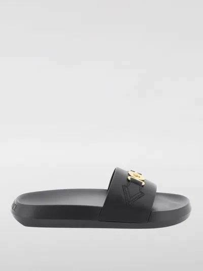 Versace Flat Sandals  Woman Color Black
