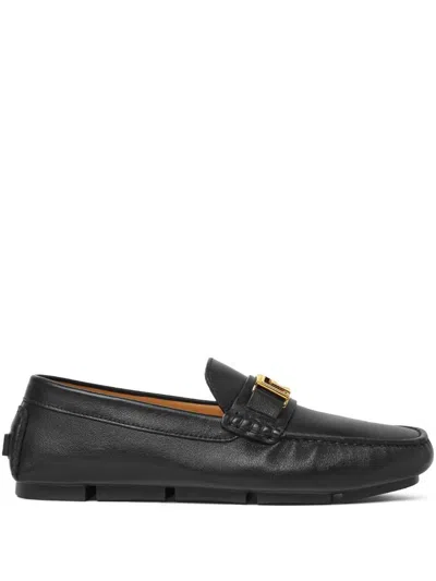 Versace Leather Moccasins