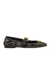 Versace Flat Shoes Black In Black