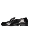 Versace Leather Loafer In Black