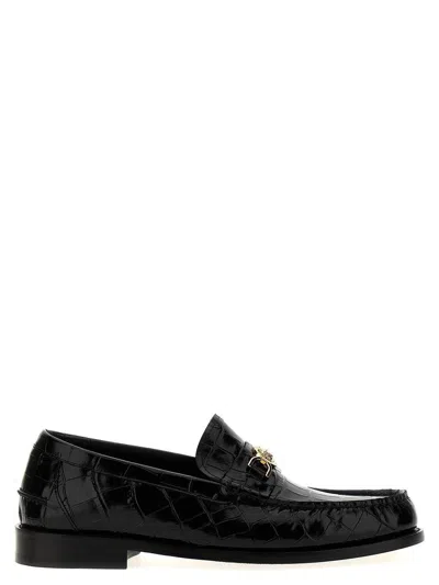 VERSACE VERSACE CALFSKIN LEATHER LOAFER