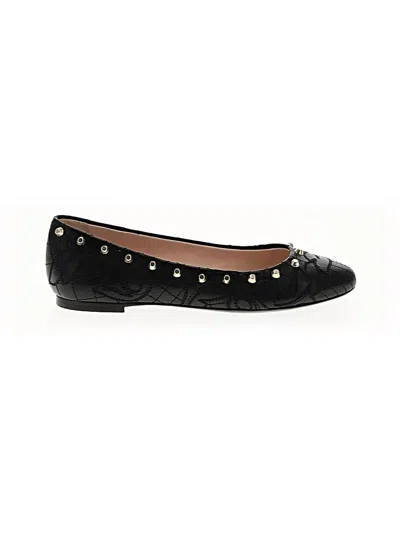 Pre-owned Versace Flats In Black