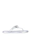 Versace Fabric Slides 1e01p-silver-palladium In Metallic