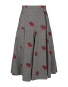 Versace Floral Embroidered Plaid Skirt In Fantasy