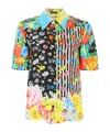 Versace Mixed Patterned Blouse In Multicolor